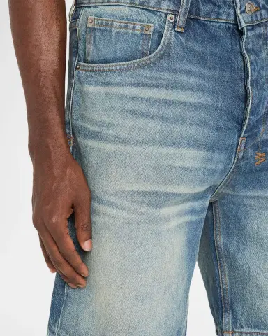 Ksubi Men's Anti-K Whiskered Denim Shorts | Thumbnail 4