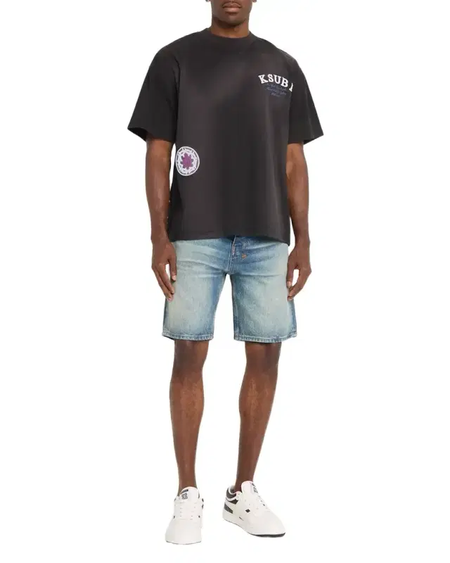 Men 's Anti-K Whiskered Denim Shorts