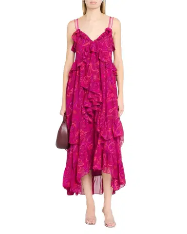 Cinq à Sept Anahi Ruffled Paisley Bloom Maxi Dress | Thumbnail 1