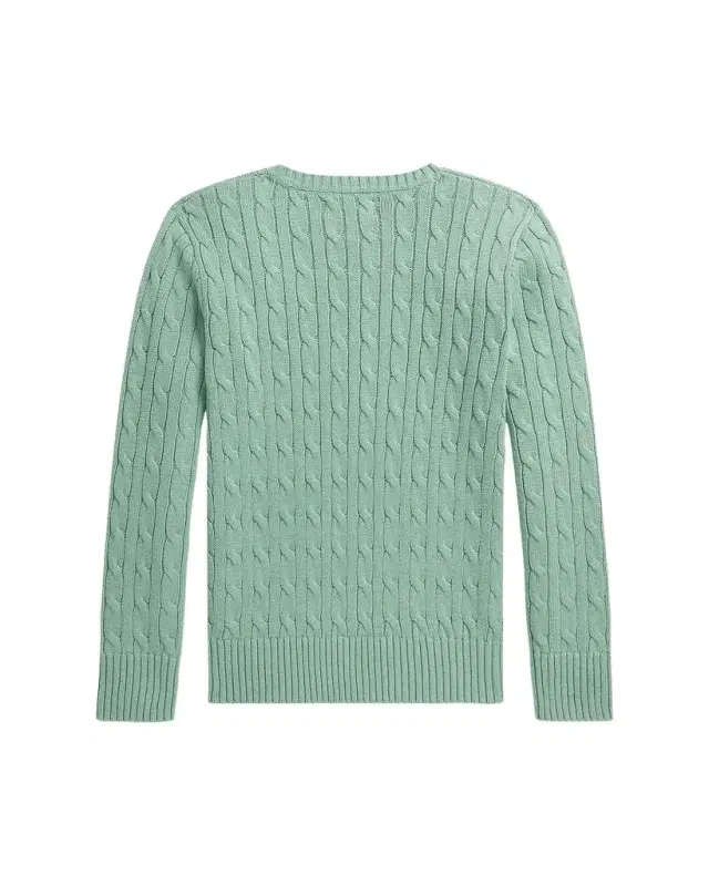 Boy 's Combed Cotton Cable-Knit Cotton Sweater