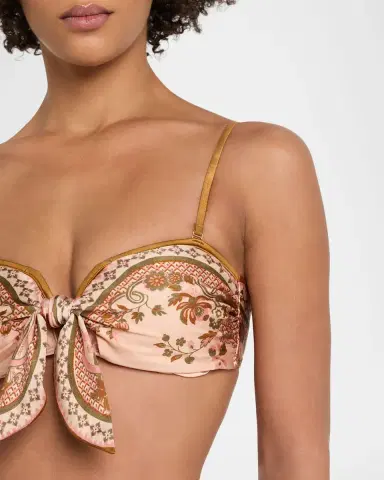 Zimmermann Aster Paisley Scarf Tie Two-Piece Swimsuit | Thumbnail 3 Zimmermann Aster Paisley Scarf Tie Two-Piece Swimsuit | Thumbnail 3