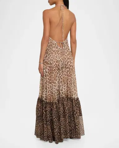 Ramy Brook Milena Colorblocked Leopard Maxi Dress | Thumbnail 2