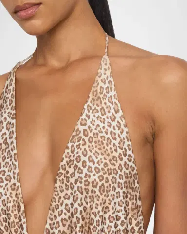 Ramy Brook Milena Colorblocked Leopard Maxi Dress | Thumbnail 4