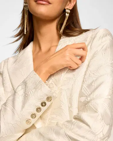 Ramy Brook Alani Floral Jacquard Blazer | Thumbnail 4