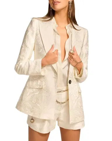 Ramy Brook Alani Floral Jacquard Blazer | Thumbnail 1