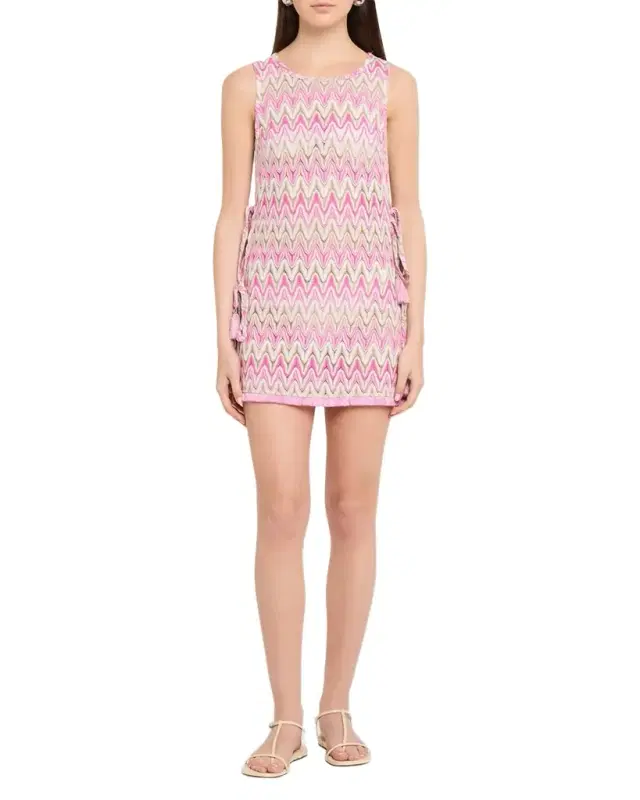 Kimber Zig-Zag Coverup Mini Dress