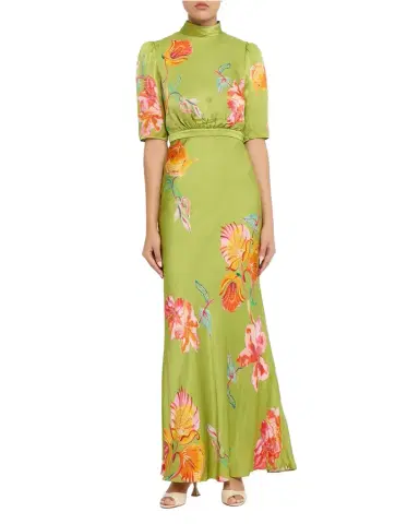 Saloni Adele B Floral Silk Dress | Thumbnail 1