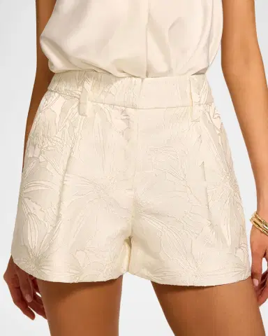 Ramy Brook Autumn Floral Jacquard Tailored Shorts | Thumbnail 4 Ramy Brook Autumn Floral Jacquard Tailored Shorts | Thumbnail 4