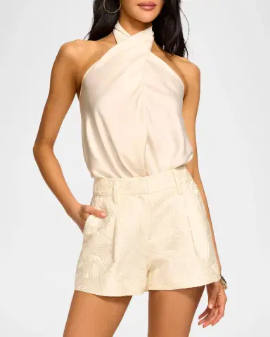 Ramy Brook Autumn Floral Jacquard Tailored Shorts | Thumbnail 5 Ramy Brook Autumn Floral Jacquard Tailored Shorts | Thumbnail 5