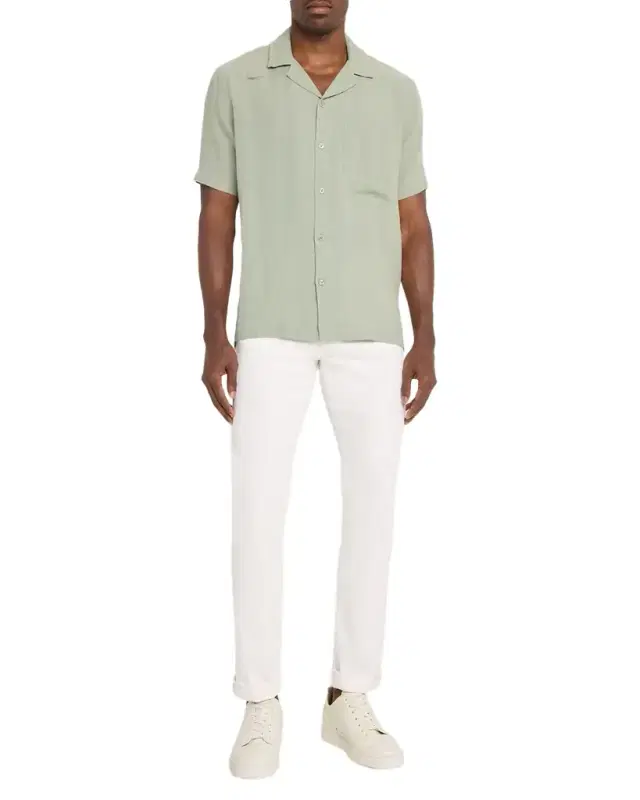 Men 's Linen Camp Shirt
