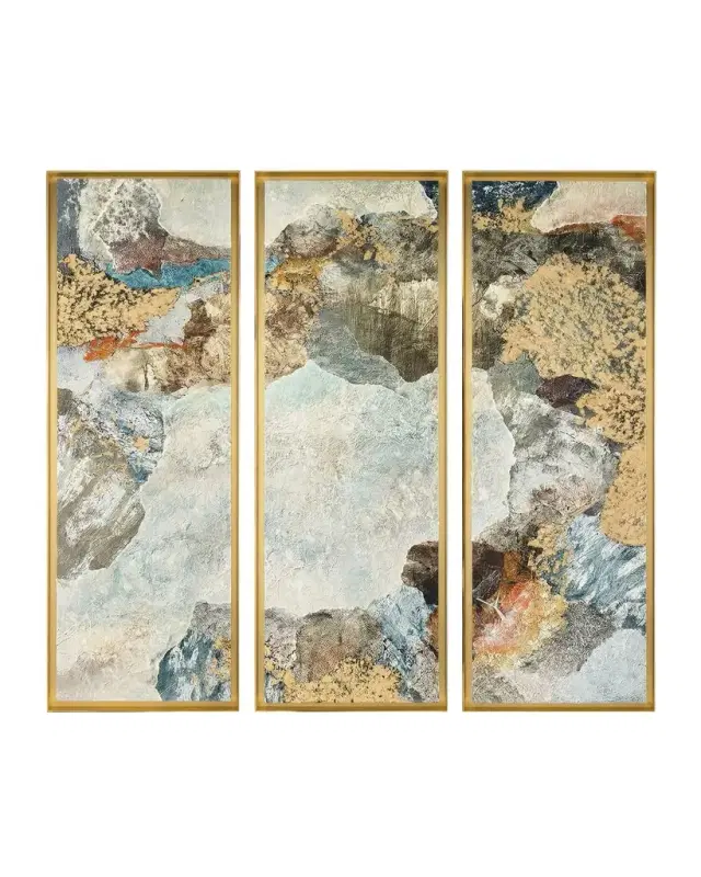 John-Richard Collection "Quarries Triptych" Framed Giclees by Abbe Kalman