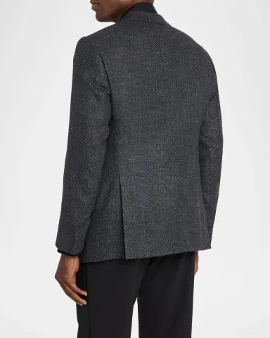 Giorgio Armani Men's Wool Blend Melange Two-Button Sport Coat | Thumbnail 2 Giorgio Armani Men's Wool Blend Melange Two-Button Sport Coat | Thumbnail 2