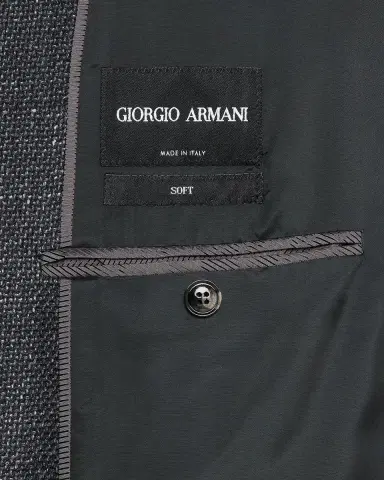 Giorgio Armani Men's Wool Blend Melange Two-Button Sport Coat | Thumbnail 5 Giorgio Armani Men's Wool Blend Melange Two-Button Sport Coat | Thumbnail 5
