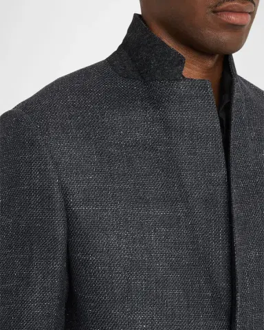 Giorgio Armani Men's Wool Blend Melange Two-Button Sport Coat | Thumbnail 6 Giorgio Armani Men's Wool Blend Melange Two-Button Sport Coat | Thumbnail 6