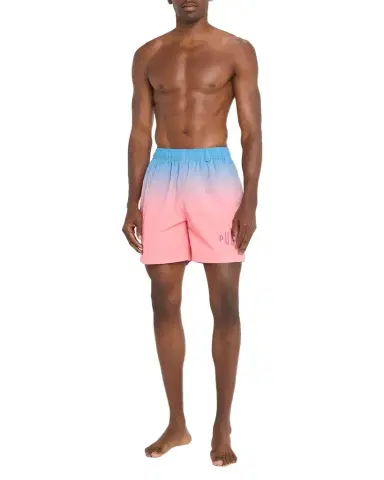 PURPLE Men's All Around Gradient Logo Swim Shorts | Thumbnail 1 PURPLE Men's All Around Gradient Logo Swim Shorts | Thumbnail 1