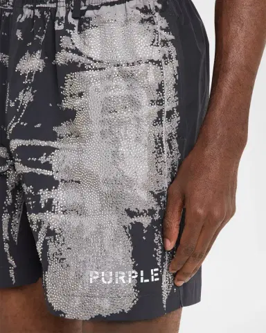 PURPLE Men's All Round Embellished Shorts | Thumbnail 3 PURPLE Men's All Round Embellished Shorts | Thumbnail 3
