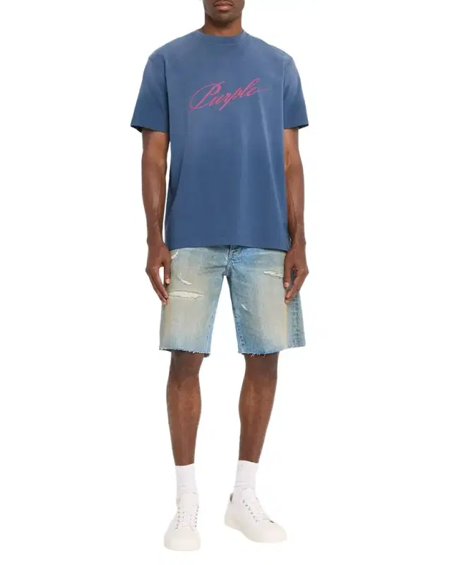 Men 's Logo Washed Cotton T-Shirt