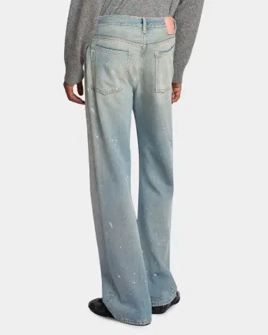Acne Studios Men's Trafalgar Paint Splatter Straight-Leg Jeans | Thumbnail 2 Acne Studios Men's Trafalgar Paint Splatter Straight-Leg Jeans | Thumbnail 2