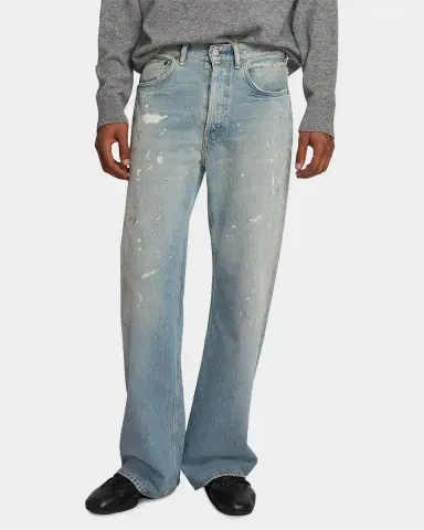 Acne Studios Men's Trafalgar Paint Splatter Straight-Leg Jeans | Thumbnail 3 Acne Studios Men's Trafalgar Paint Splatter Straight-Leg Jeans | Thumbnail 3