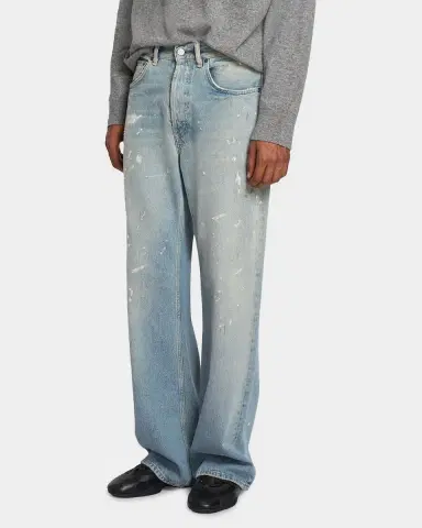 Acne Studios Men's Trafalgar Paint Splatter Straight-Leg Jeans | Thumbnail 5 Acne Studios Men's Trafalgar Paint Splatter Straight-Leg Jeans | Thumbnail 5