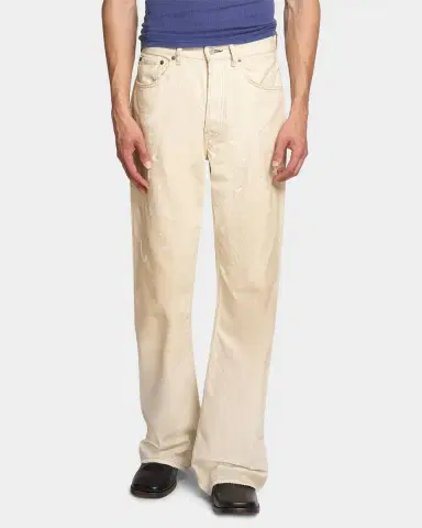 Acne Studios Men's Trafalgar Bleach-Splatter Straight-Leg Jeans | Thumbnail 8 Acne Studios Men's Trafalgar Bleach-Splatter Straight-Leg Jeans | Thumbnail 8