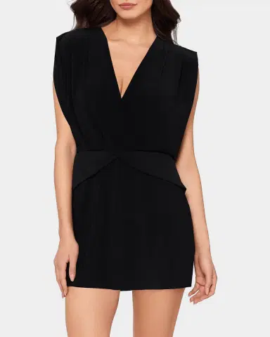 Magicsuit Surplice Plunge Mini Dress Coverup | Thumbnail 2