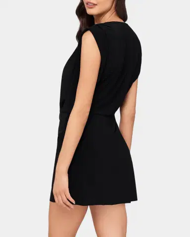 Magicsuit Surplice Plunge Mini Dress Coverup | Thumbnail 3