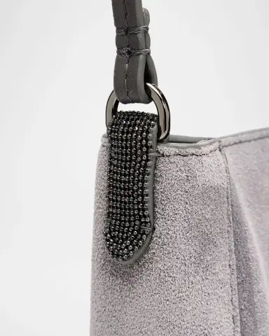 Brunello Cucinelli BC Duo Monili-Trim Suede Phone Holder | Thumbnail 5 Brunello Cucinelli BC Duo Monili-Trim Suede Phone Holder | Thumbnail 5