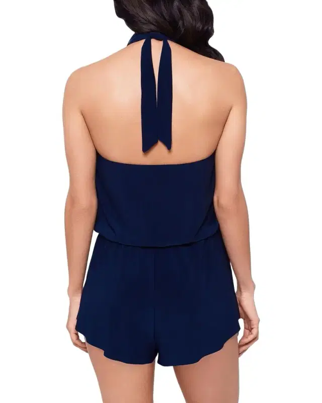 Solid Piper Romper Coverup