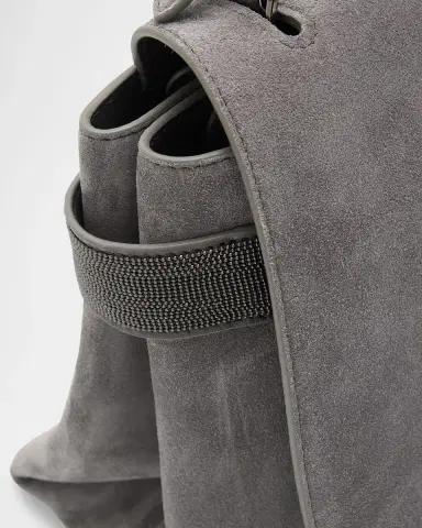 Brunello Cucinelli Monili-Trim Suede Top-Handle Bag | Thumbnail 4 Brunello Cucinelli Monili-Trim Suede Top-Handle Bag | Thumbnail 4