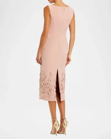 Mac Duggal Petite Sleeveless Embellished Sheath Midi Dress | Thumbnail 2 Mac Duggal Petite Sleeveless Embellished Sheath Midi Dress | Thumbnail 2