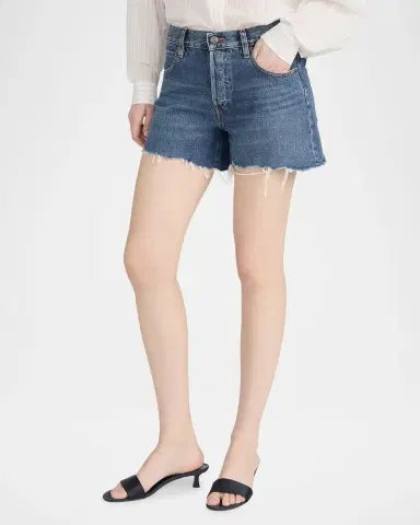 FRAME The Long Hand Denim Shorts | Thumbnail 5 FRAME The Long Hand Denim Shorts | Thumbnail 5