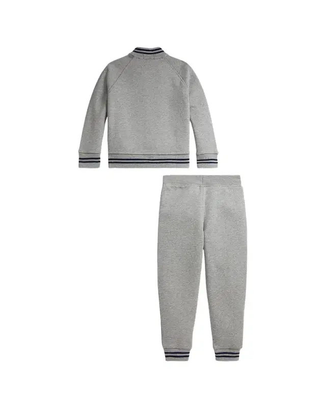 Boy's Fleece Baseball Jacket & Jogger Pants, Size 2-