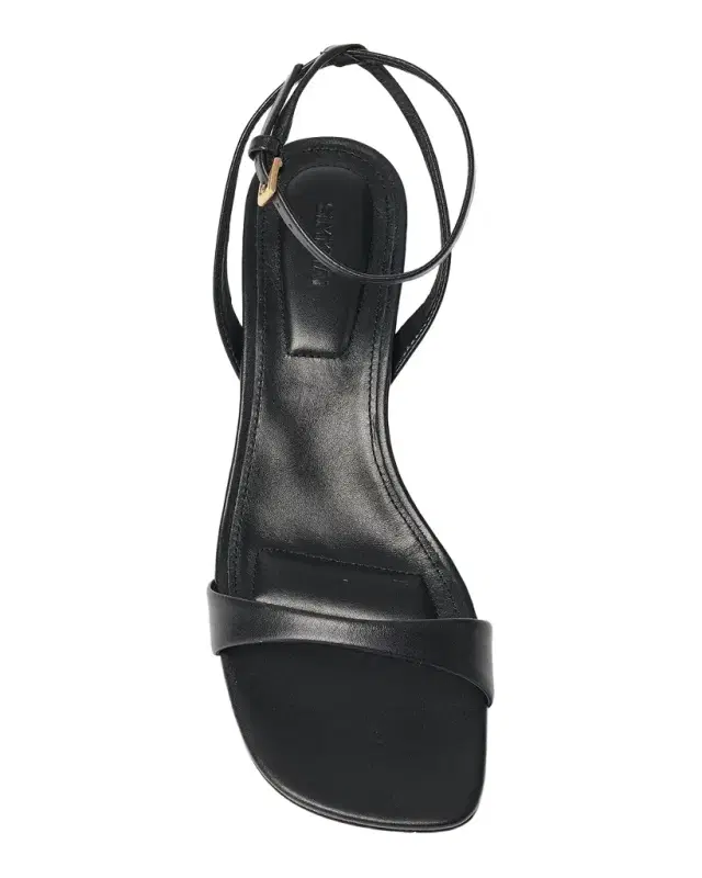 SIMKHAI Hannah Leather Kitten-Heel Sandals