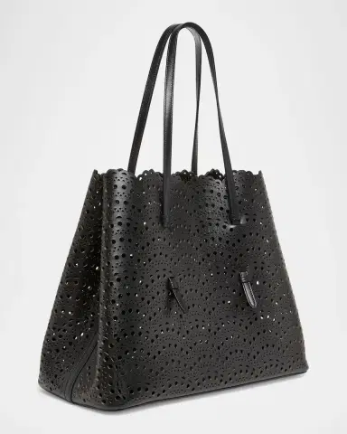 Alaïa Mina 37 Large Perforated Leather Tote Bag | Thumbnail 2 Alaïa Mina 37 Large Perforated Leather Tote Bag | Thumbnail 2