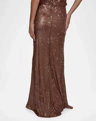 L'Agence Zeta Sequined Maxi Skirt | Thumbnail 2