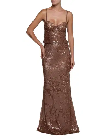 L'Agence Zeta Sequined Maxi Skirt | Thumbnail 1