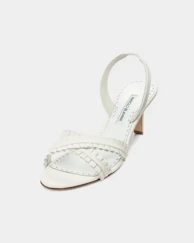 Manolo Blahnik 70mm Volusan Leather Slingback Pumps | Thumbnail 5 Manolo Blahnik 70mm Volusan Leather Slingback Pumps | Thumbnail 5