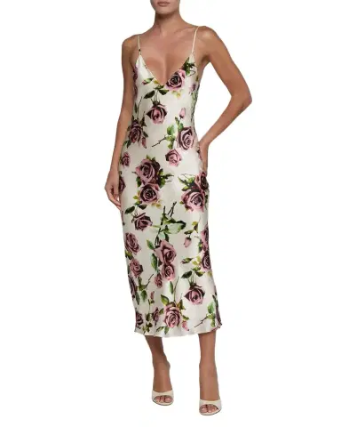 L'Agence Seridie Silk Floral Slip Dress | Thumbnail 1 L'Agence Seridie Silk Floral Slip Dress | Thumbnail 1
