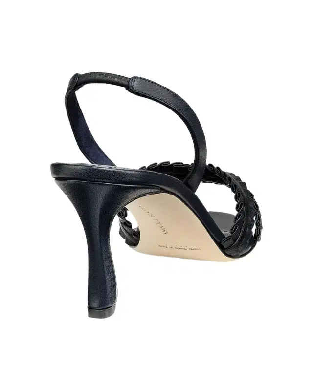 70mm Volusan Leather Slingback Pumps