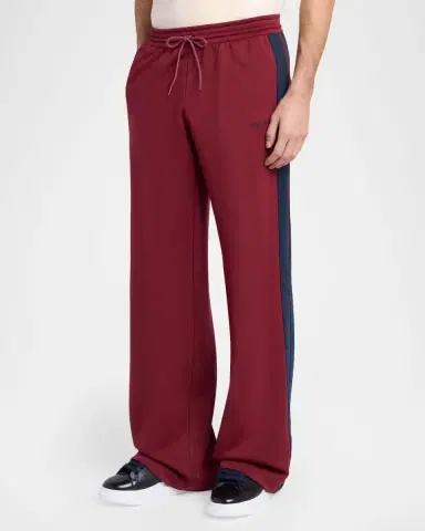 Alexander McQueen Men's Technical Loopback Wide Leg Track Pants | Thumbnail 3 Alexander McQueen Men's Technical Loopback Wide Leg Track Pants | Thumbnail 3