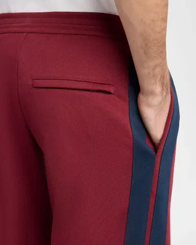 Alexander McQueen Men's Technical Loopback Wide Leg Track Pants | Thumbnail 4 Alexander McQueen Men's Technical Loopback Wide Leg Track Pants | Thumbnail 4