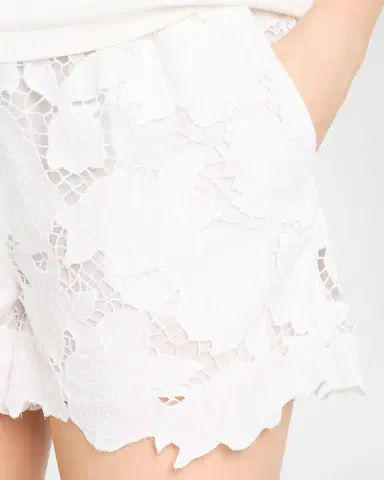 L'AGENCE Laina Eyelet Mini Shorts | Thumbnail 4 L'AGENCE Laina Eyelet Mini Shorts | Thumbnail 4