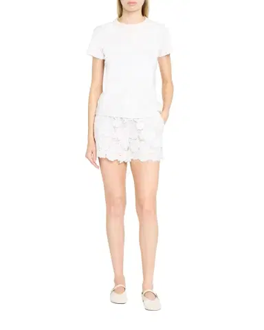 L'AGENCE Laina Eyelet Mini Shorts | Thumbnail 1 L'AGENCE Laina Eyelet Mini Shorts | Thumbnail 1