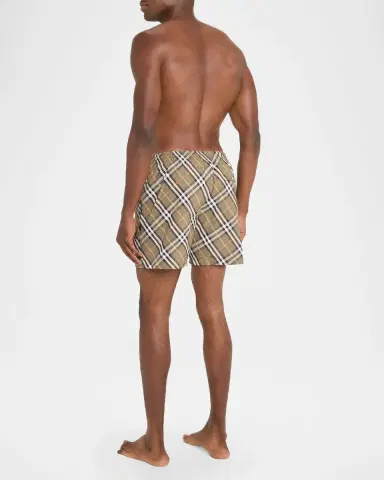 Burberry Men's Signature Check Swim Trunks | Thumbnail 2
