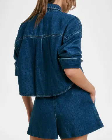 Favorite Daughter The Crop Ex-Boyfriend Cotton Shirt | Thumbnail 2