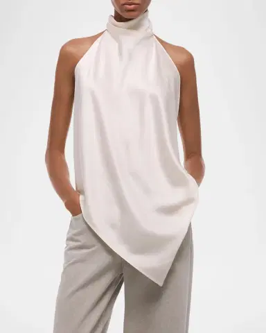 Helmut Lang Silk Tie Scarf Top | Thumbnail 7