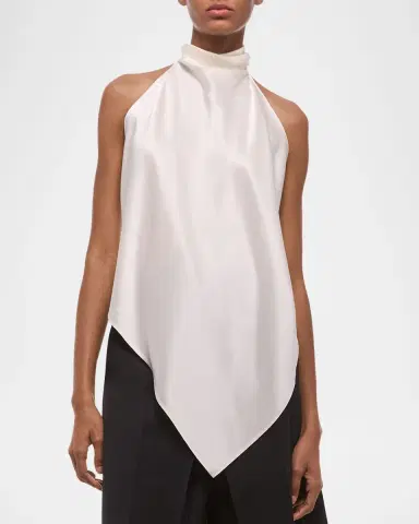Helmut Lang Silk Tie Scarf Top | Thumbnail 8