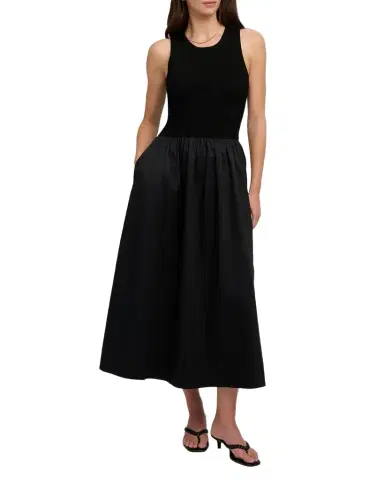 Favorite Daughter The Lennon Sleeveless Knit and Poplin Maxi Dress | Thumbnail 1
