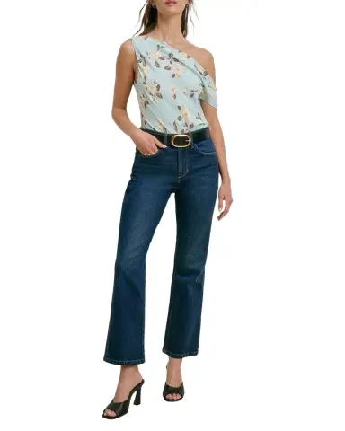 Favorite Daughter The Dot Mid-Rise Straight Denim Jeans | Thumbnail 1 Favorite Daughter The Dot Mid-Rise Straight Denim Jeans | Thumbnail 1